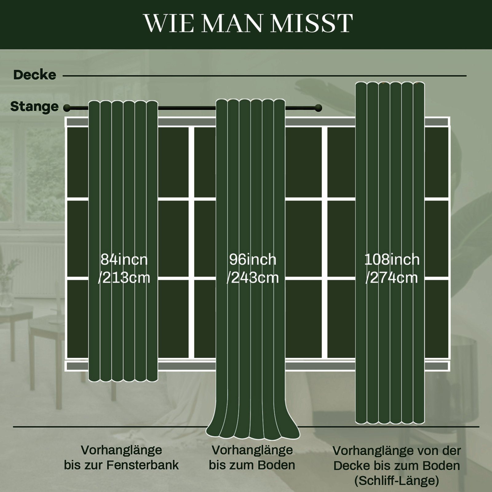 BTTO V&G Verdunkelungsvorhang Gardinen-Sets 2St, Samt günstig online kaufen