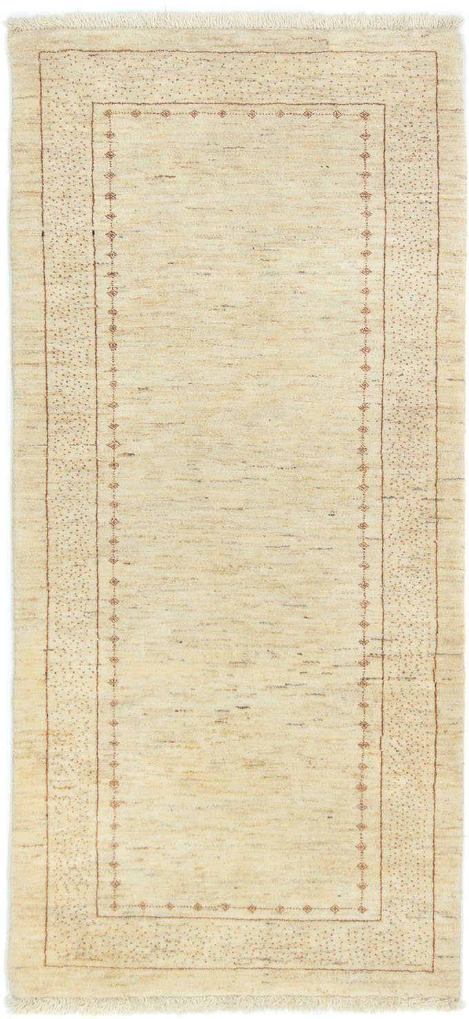handgeknüpft Teppich Loribaft naturweiß, rechteckig, Höhe: handgeknüpft 18 mm, morgenland, Wollteppich