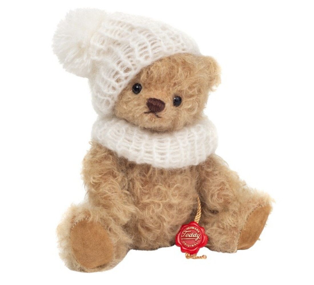 Teddy Hermann® Dekofigur Teddy Hermann Lupin Teddybär 19 cm mit Mütze und Schal