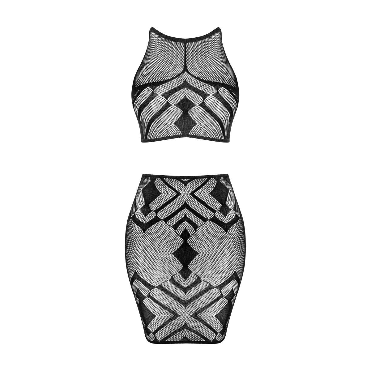 Obsessive Midirock OB K101 top & skirt black - (SML)