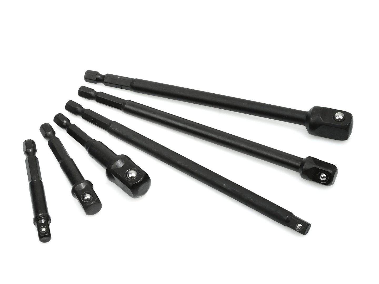 Bithalter Stecknuss-Adapter & Verlängerungs-Satz – 6-tlg. 1/4"–1/2" für Schlagsc