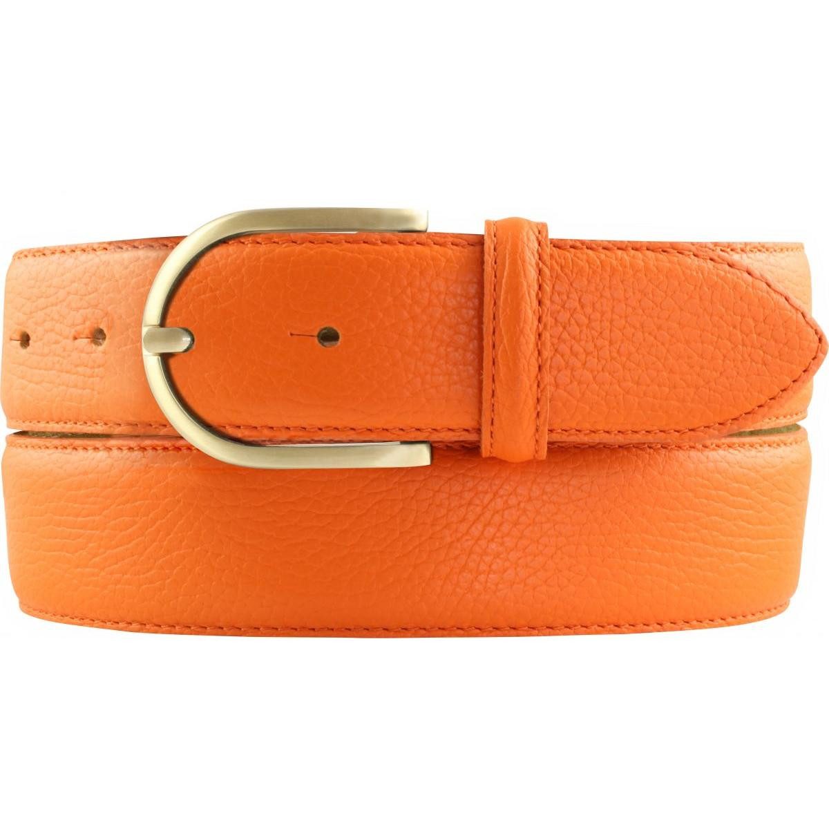 BELTINGER Ledergürtel Damen-Gürtel aus gemasertem Leder mit Steppnaht 4 cm günstig online kaufen