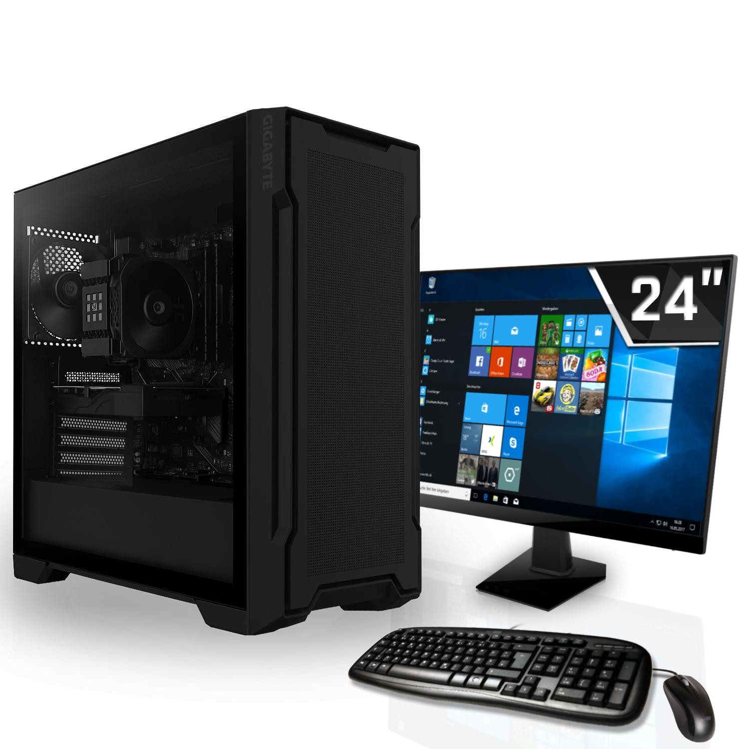 SYSTEMTREFF Mini Mini-PC (Intel 225 225, GeForce RTX 3050, 16 GB RAM, 512 GB SSD, Luftkühlung)