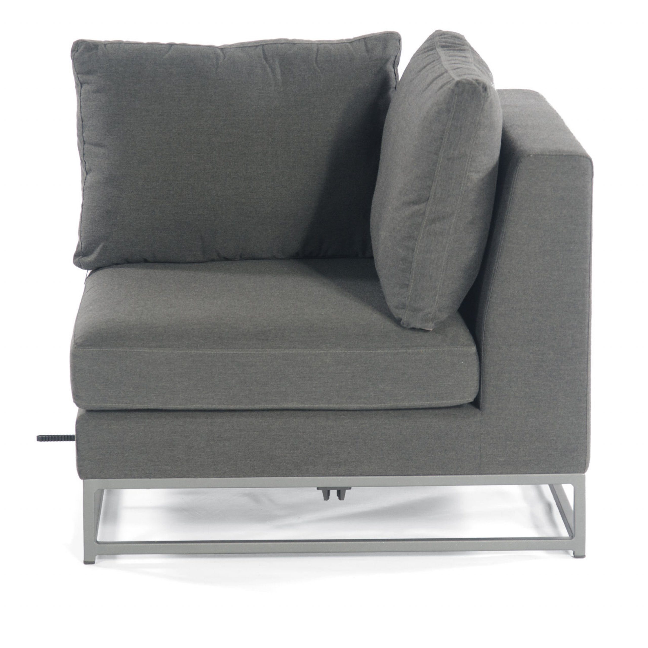 SonnenPartner Gartenlounge-Sessel Sonnenpartner Lounge-Eckmodul Unique Aluminium mit Kissen anthrazit