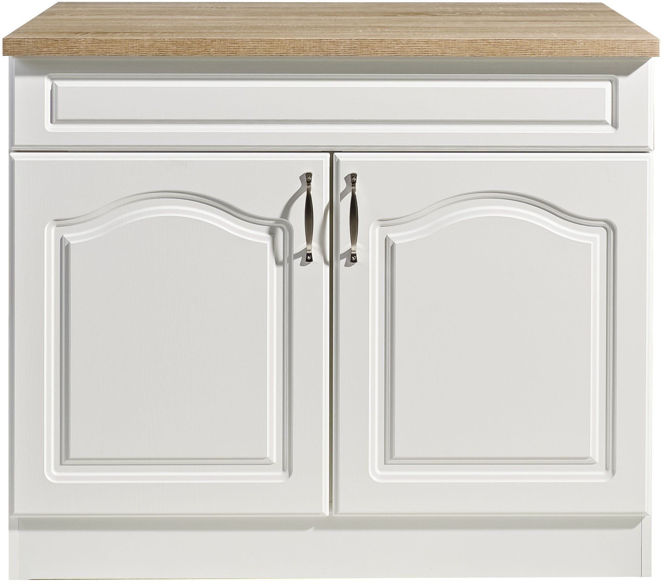 wiho Küchen Spülenschrank Linz 100 cm breit, in Landhaus-Optik – Bild 2 von 5