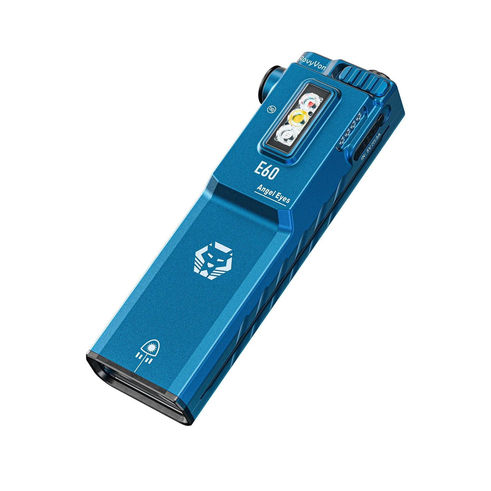 RovyVon LED Taschenlampe Aurora E60 1500 Lumen EDC LED Taschenlampe sowie UV und green Laser (1-St)
