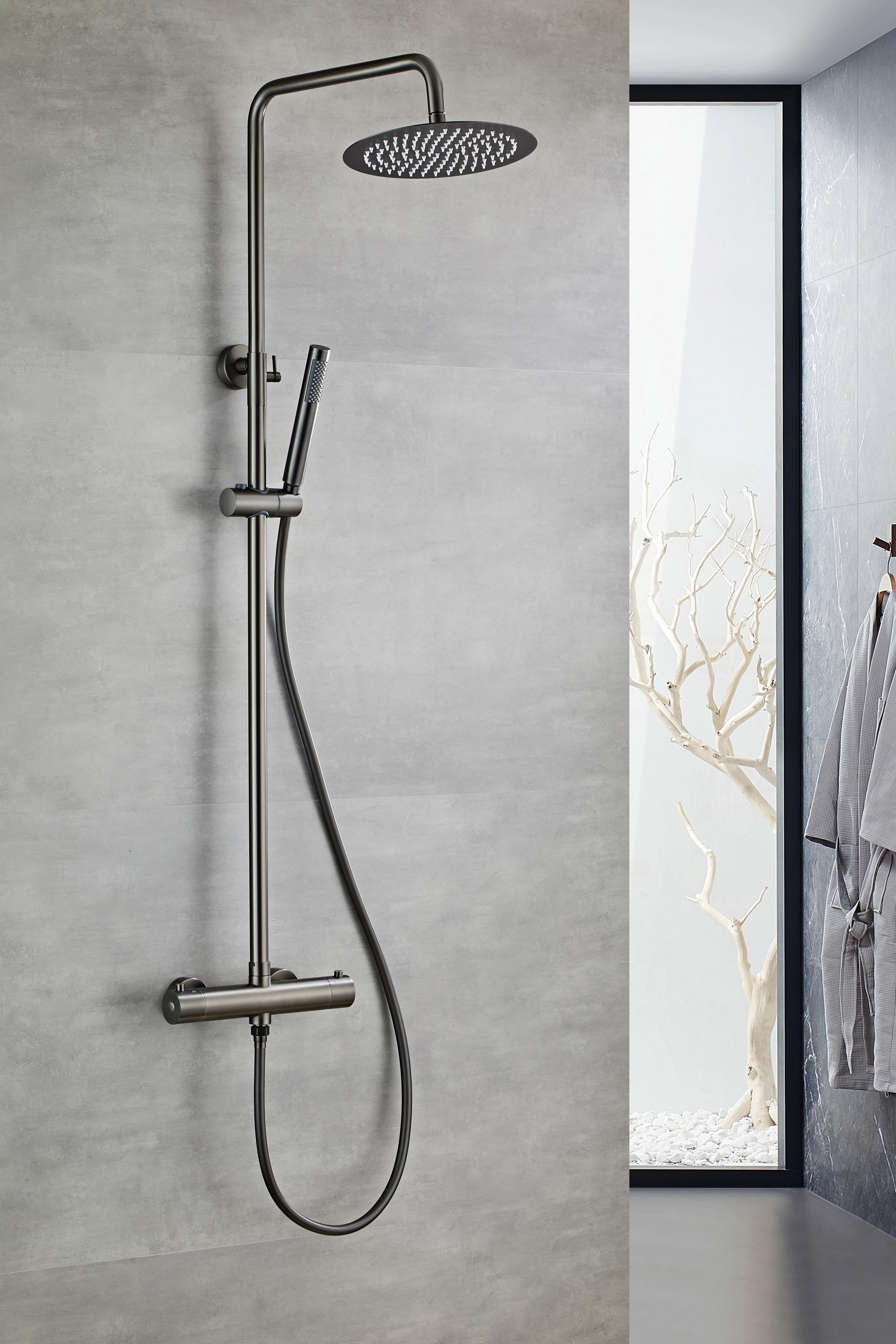 Øresund Duschsystem Sanddorn, Höhe 135 cm, günstig online kaufen