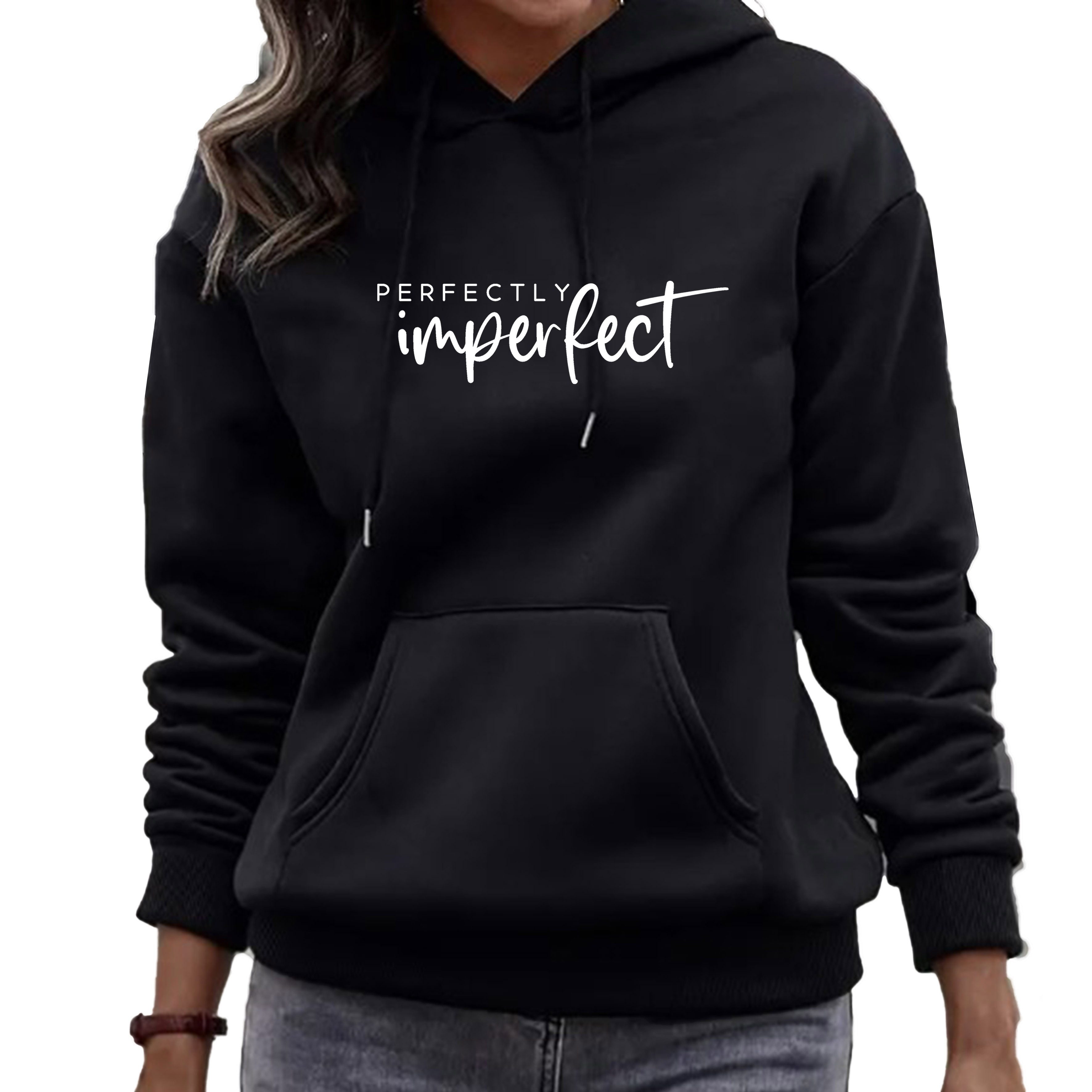 Banco Kapuzensweatshirt Damen Perfectly Imperfect Hoodie Unifarben Größen X günstig online kaufen