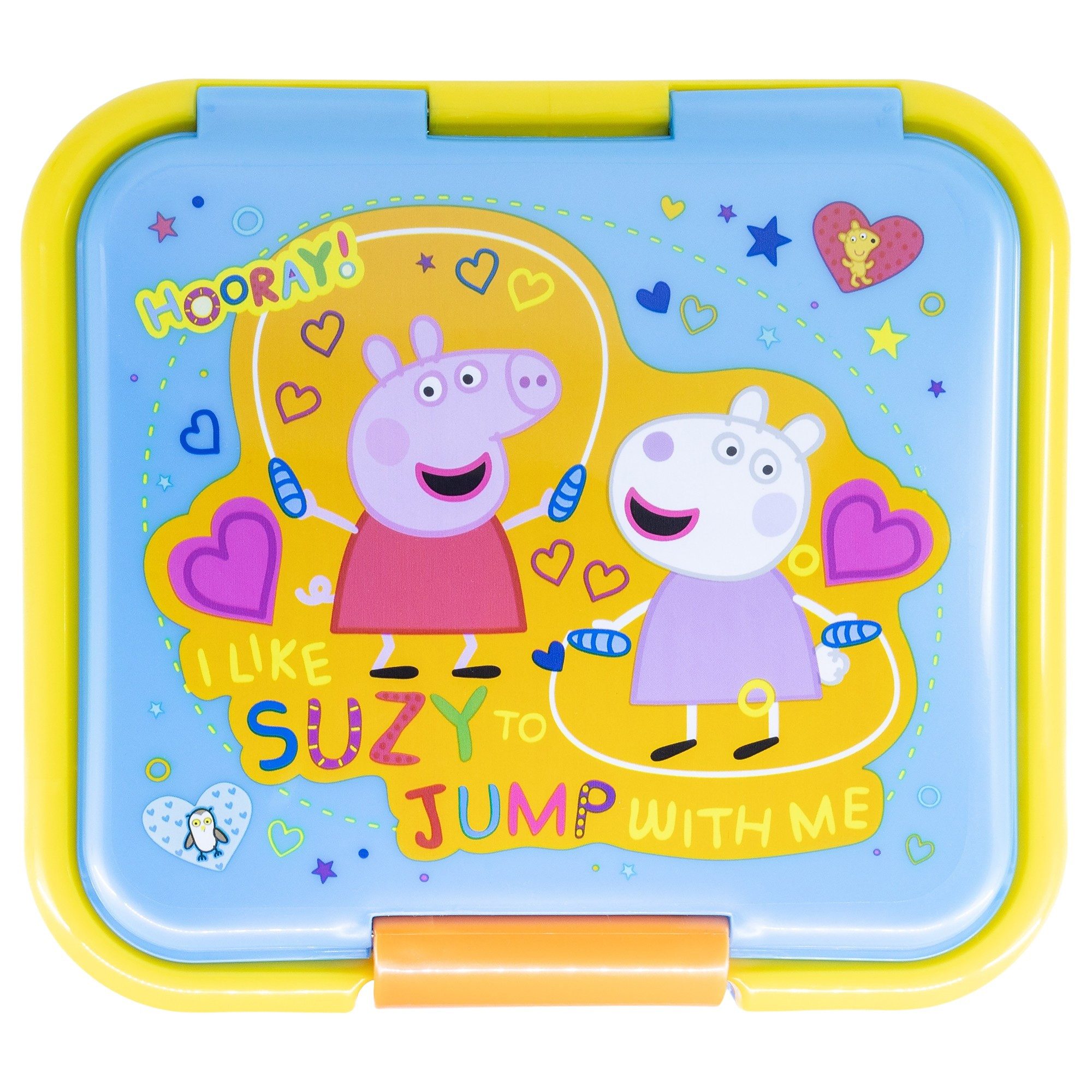 Peppa Pig Lunchbox Peppa Wutz Pig 2 tlg Kinder Set XL Brotdose Alu Trinkflasche 400 ml, (2-tlg., Spar-Set)