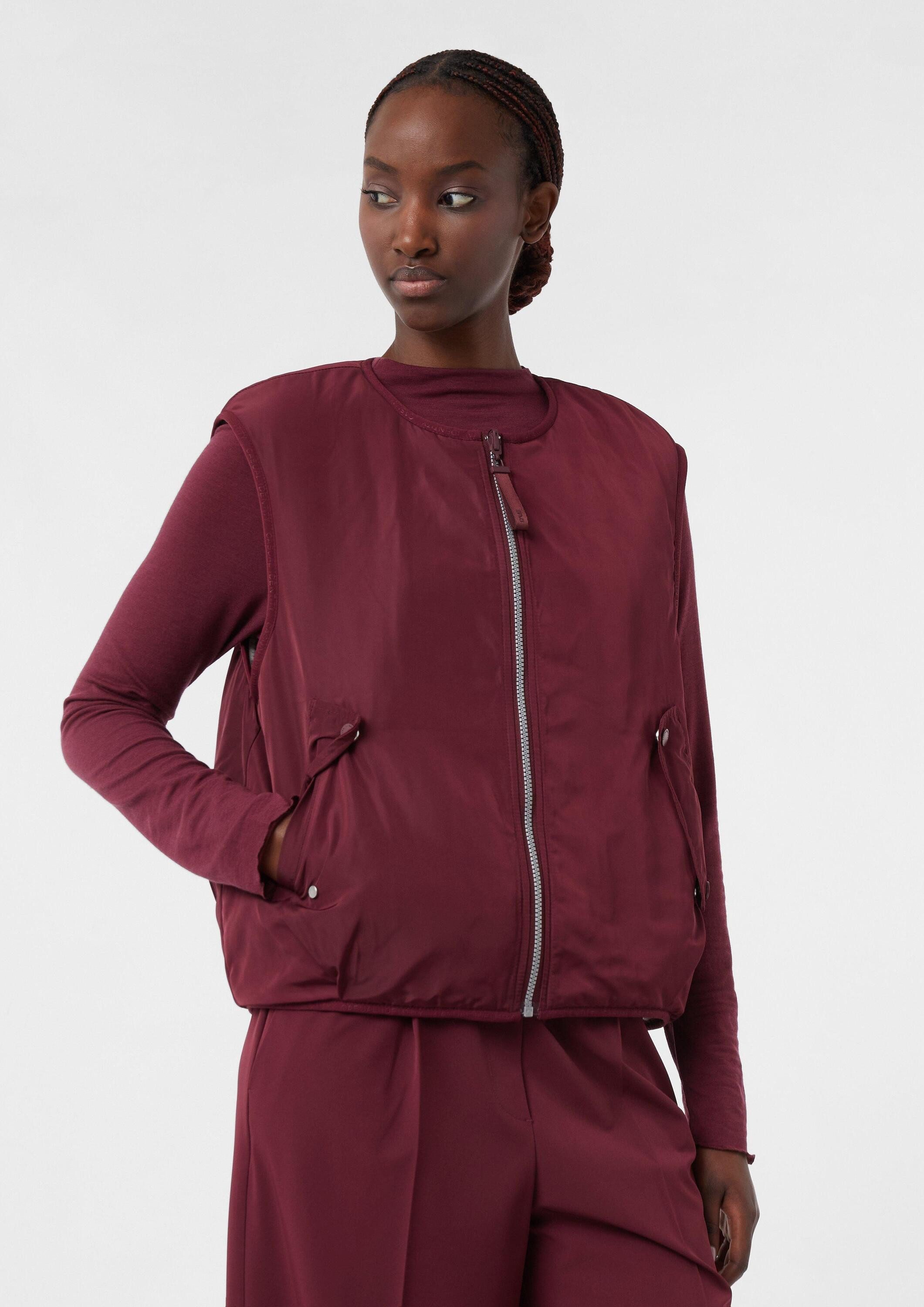 comma Outdoorjacke Outdoor-Weste Wendeweste mit Teddyfell günstig online kaufen