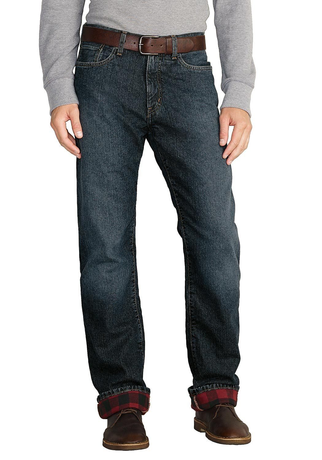 Eddie Bauer Authentic Jeans mit Flanellfutter Relaxed Fit online