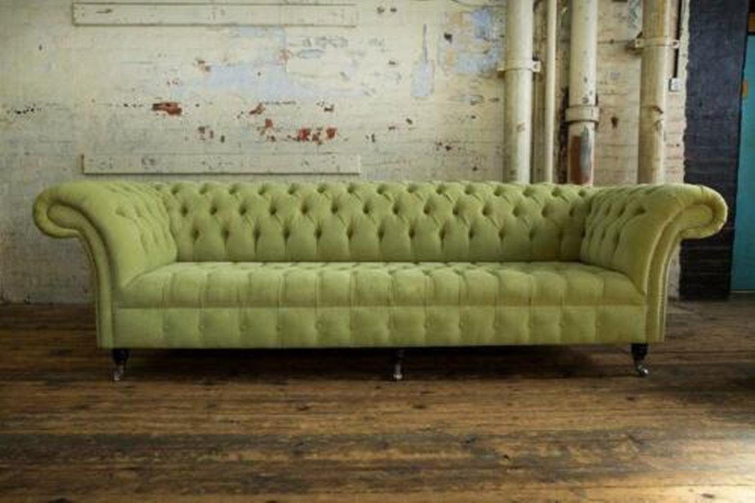 JVmoebel Big Chesterfield-Sofa, Couch Design Wohnzimmer Chesterfield Textil
