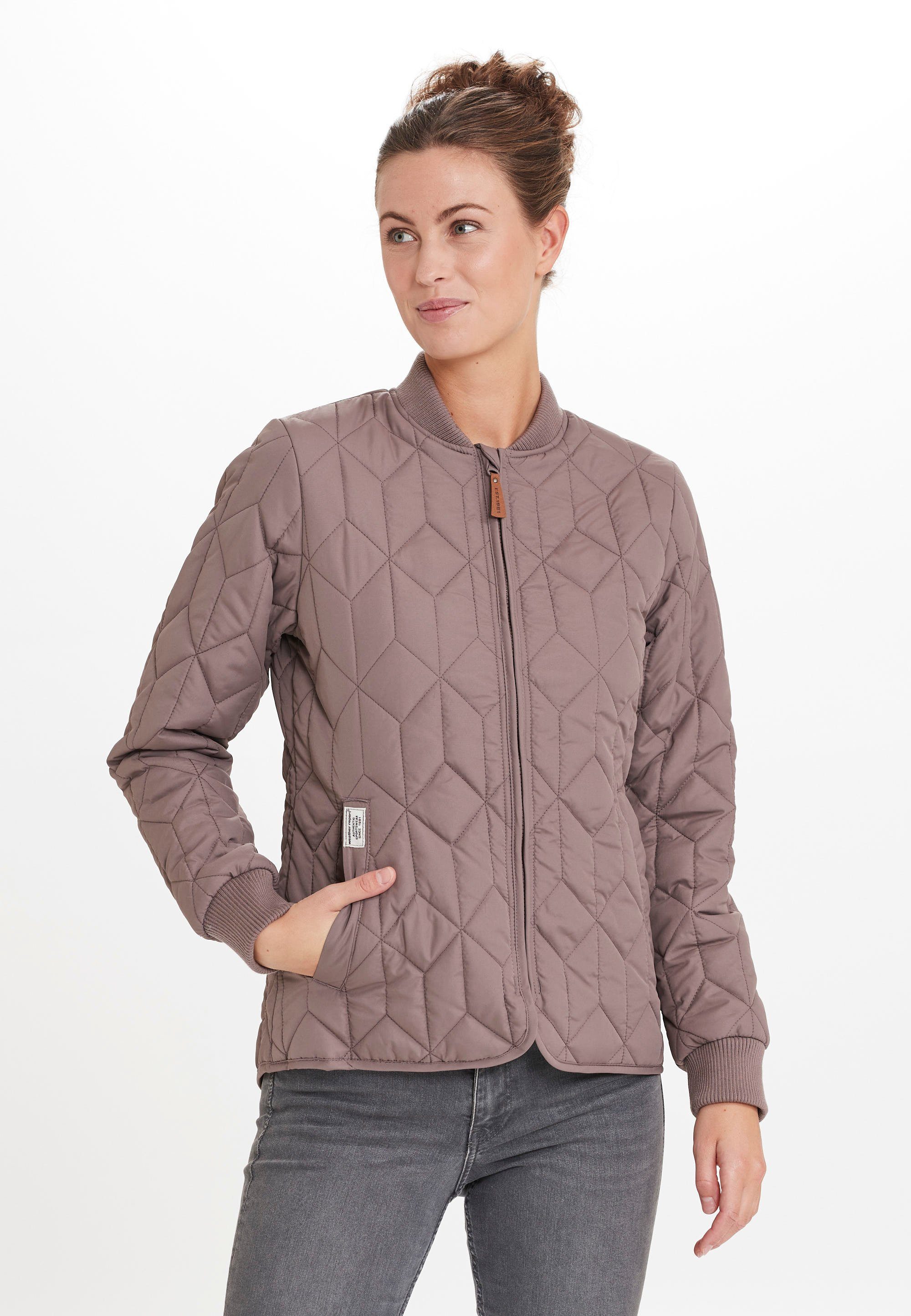 Outdoorjacke Bündchen mit REPORT grau elastischen WEATHER Piper