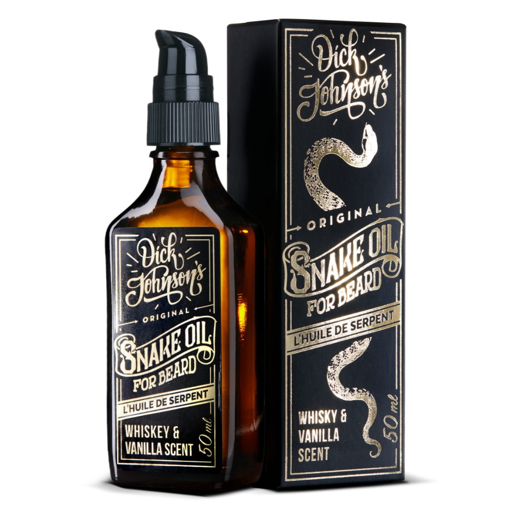 Dick Johnson Bartöl Snake Oil, Whiskey Duft Vanille und von Einzigartiger