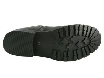 Clic Clic! Stiefel Stiefeletten CL-8601 Leder Schuhe schmal schwarz Schnürstiefelette