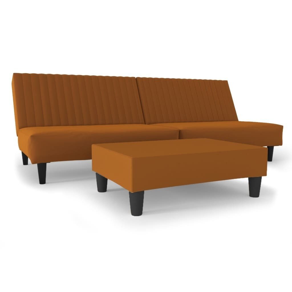 mit 200 Sofa möbelando in Braun Fußhocker cm, B: Basdahl,
