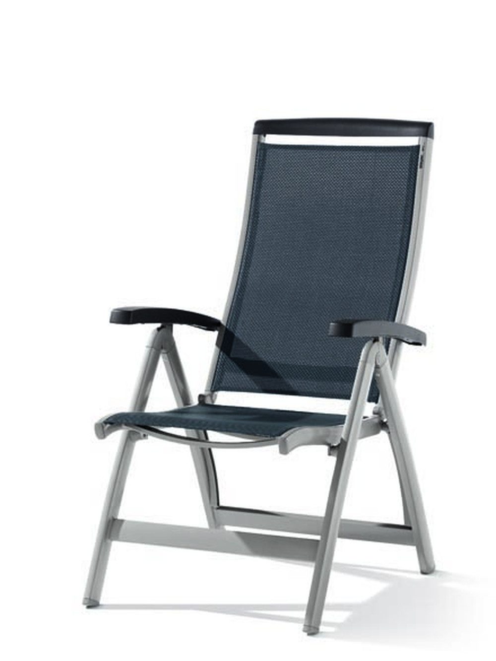 sieger Klappstuhl Royal, in Grau, Textilux®-Kunstfasergewebe - 75x112x63cm (BxHxT)