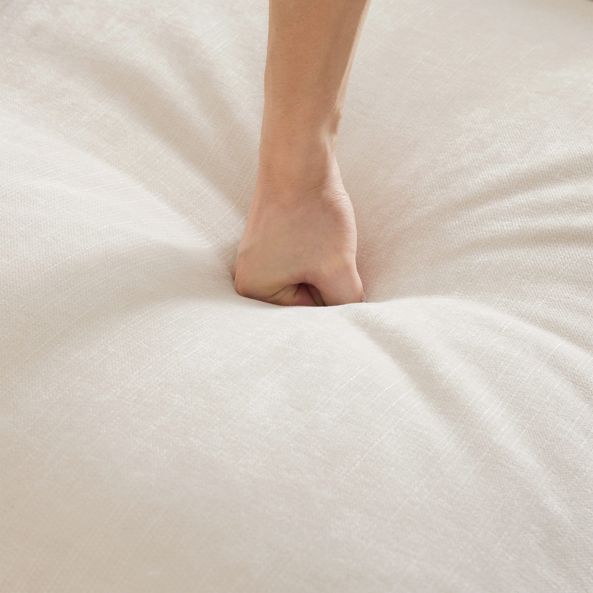 Leawin Sofa 2-teiliges Chenille Sofa-Set mit Rüschenrock – sofas wohnzimmer, Elegantes modulares Sofa mit Bettfunktion & klassischem Design