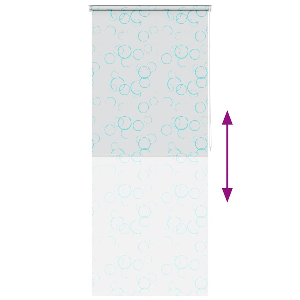 vidaXL Duschvorhang Duschrollo 100x240 cm Blasenmuster Breite 100 cm – Bild 5 von 5