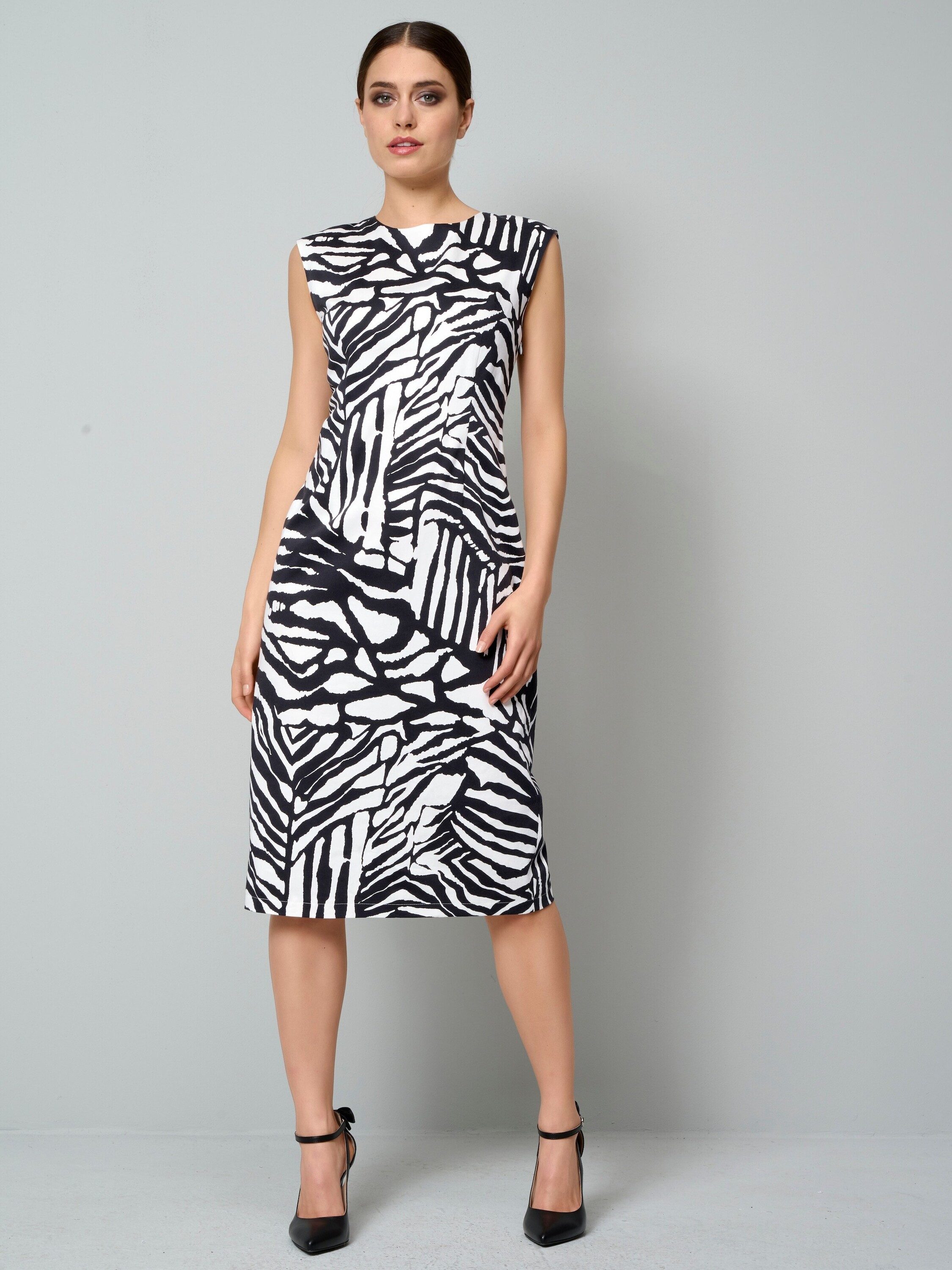 Alba Moda Etuikleid Etuikleid mit Zebradessin