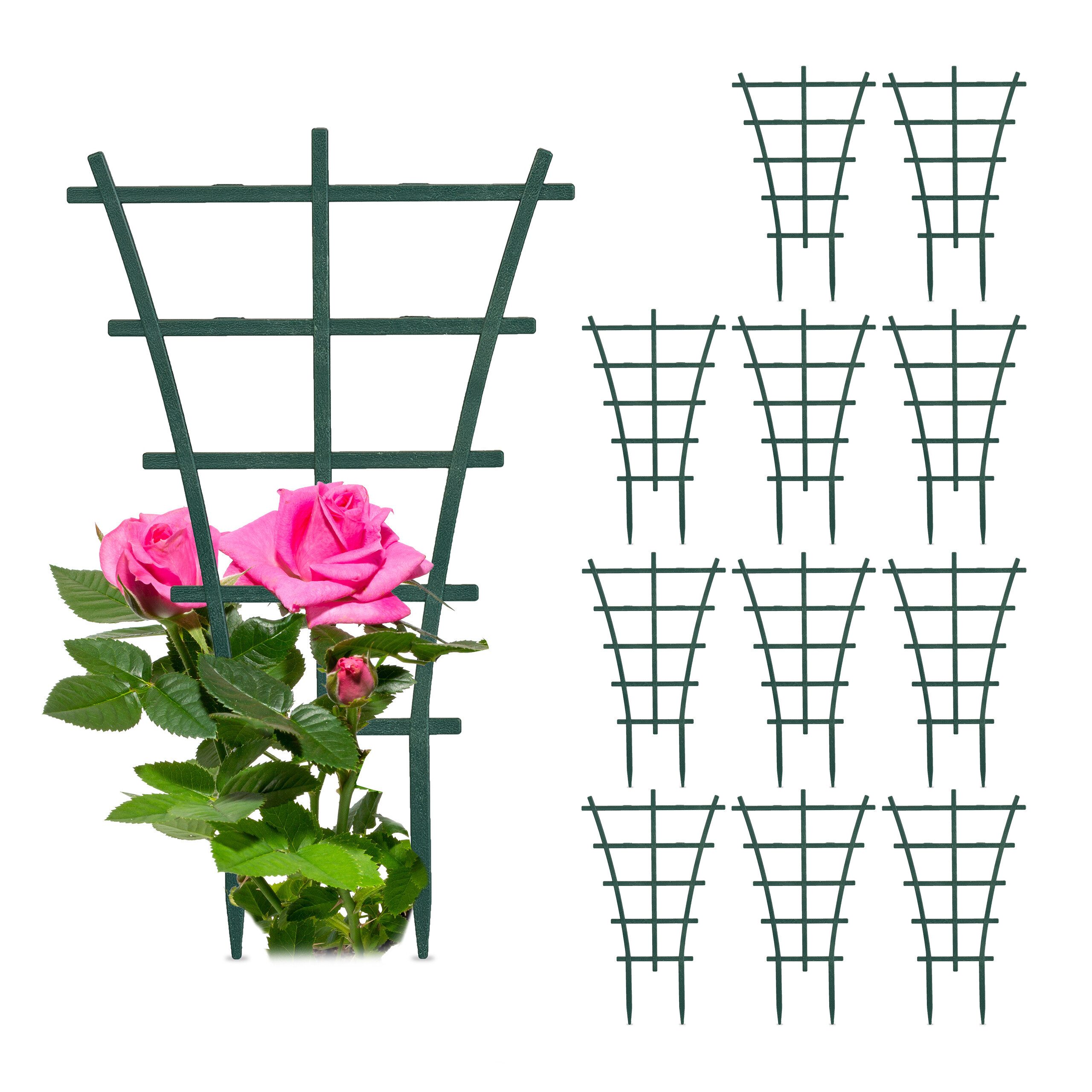 relaxdays Rankhilfe Pflanzenstütze 12er Set Set, 12 St., 12er Set günstig online kaufen