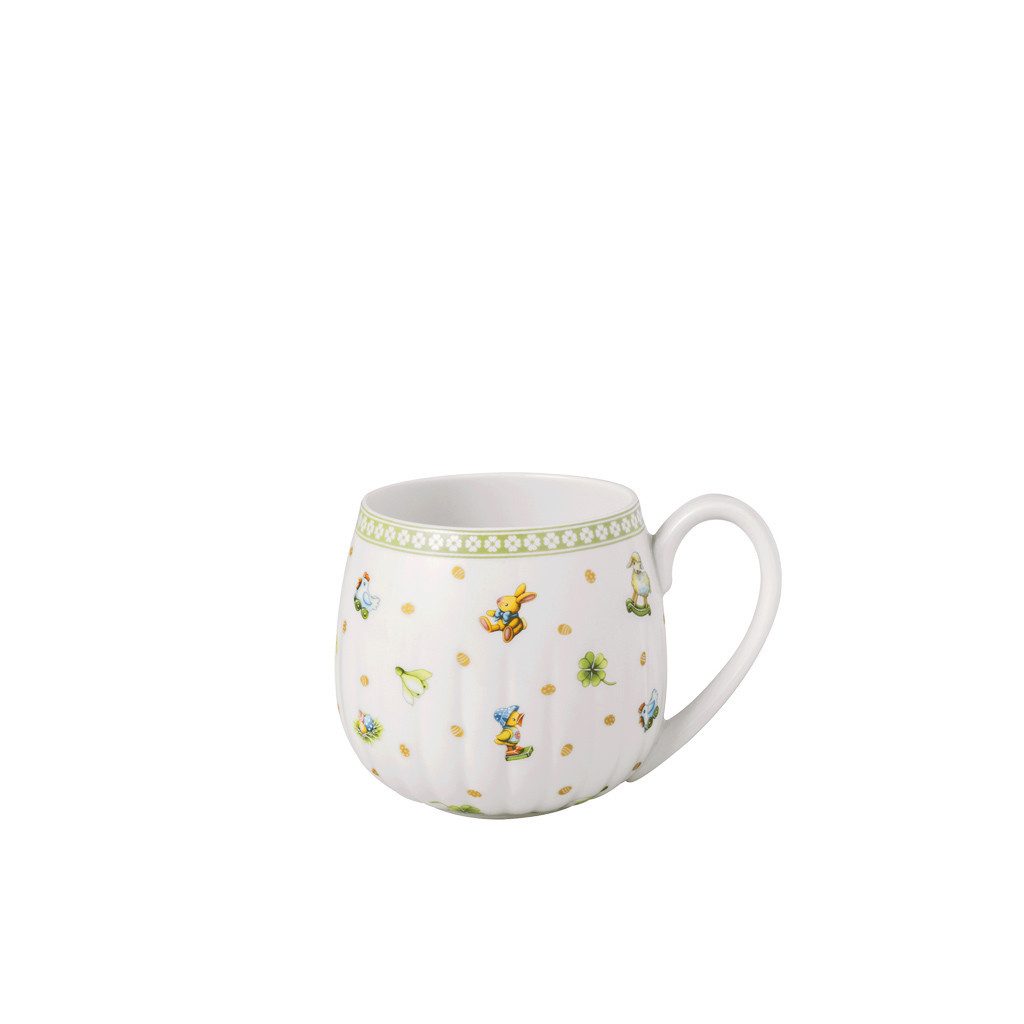 Villeroy & Boch Tasse Easter Delight Henkelbecher, 1-tlg., Porzellan, Premium Porcelain, 1 Stck, Handw., mikrow.sicher