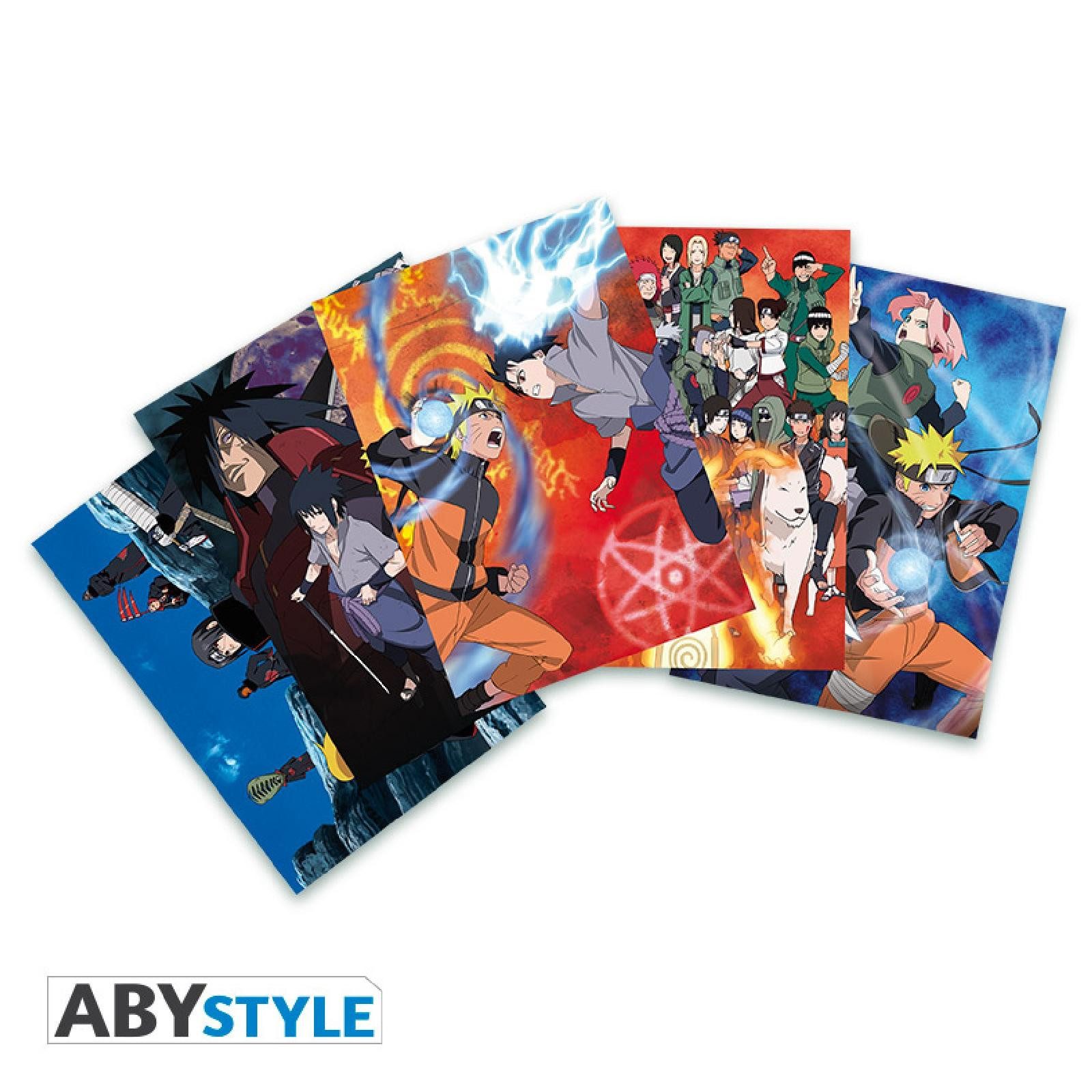 ABYstyle Postkarte NARUTO SHIPPUDEN - Postcards - Set 1 (14,8x10,5)
