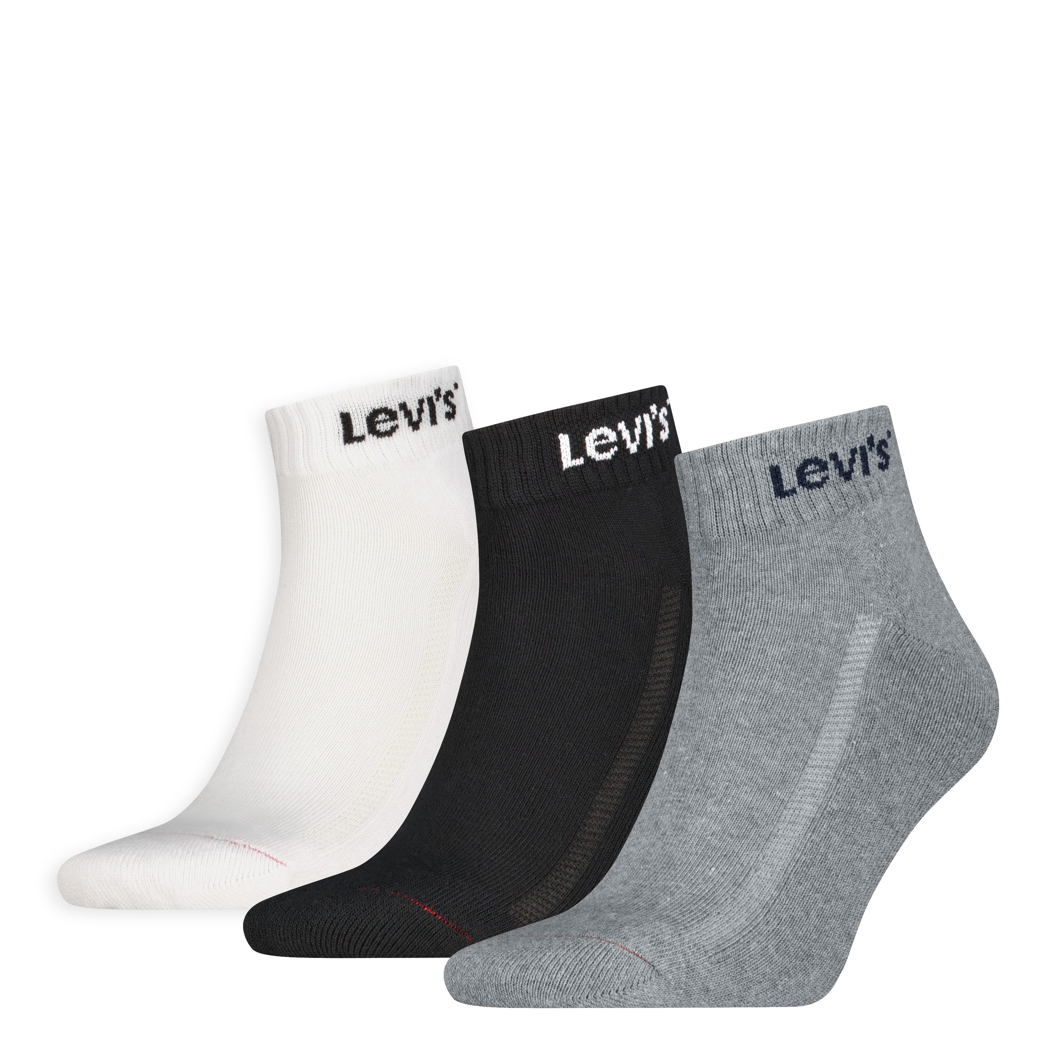 Socken LEVIS UNI MID CUT ORANGE TAB 3P