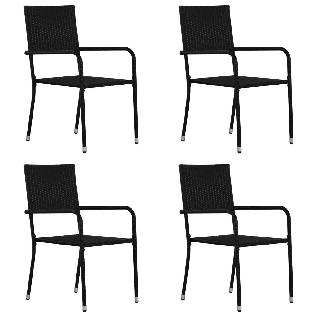 vidaXL Gartenstuhl Garten-Essstühle 4 Stk. Stapelbar günstig online kaufen