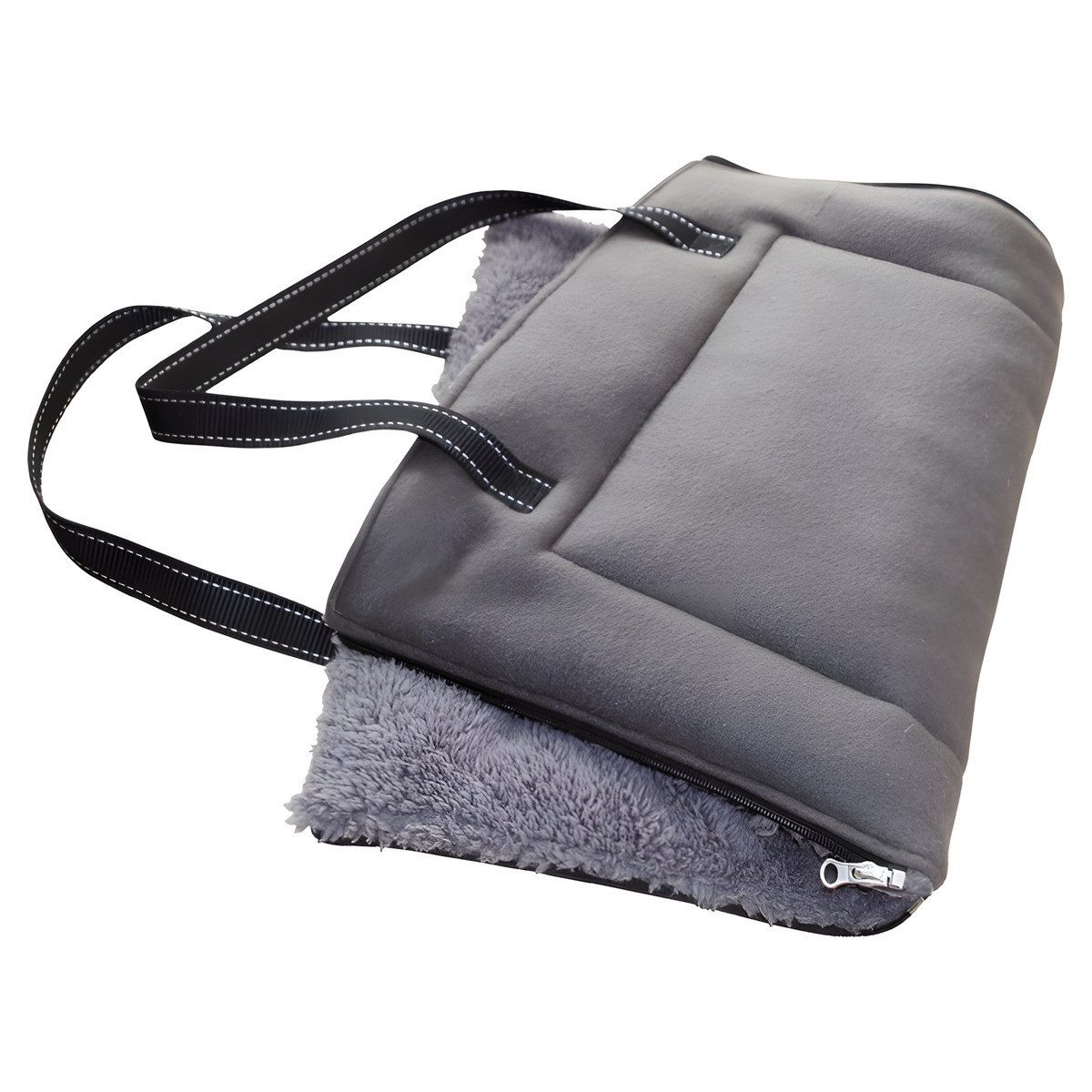 Nobby Tierdecke Matte/Tasche eckig Shanta grau für Hunde