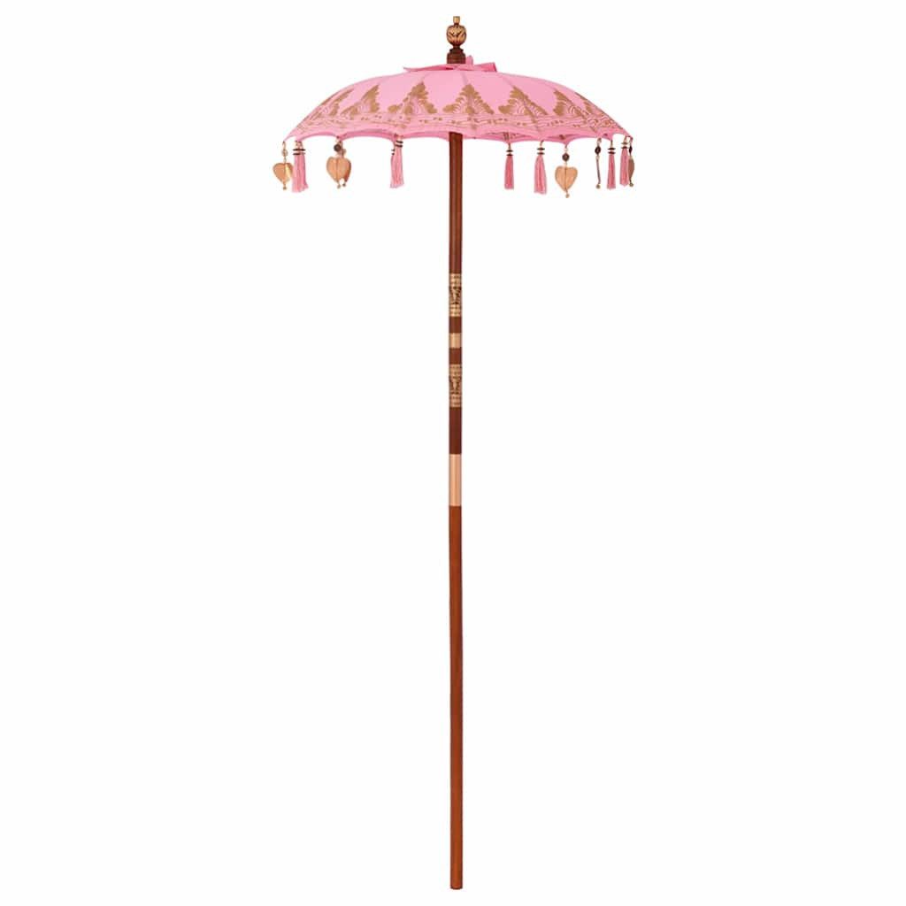 vidaXL Sonnenschirm Balinesischer Sonnenschirm Sonstiges Rosa günstig online kaufen