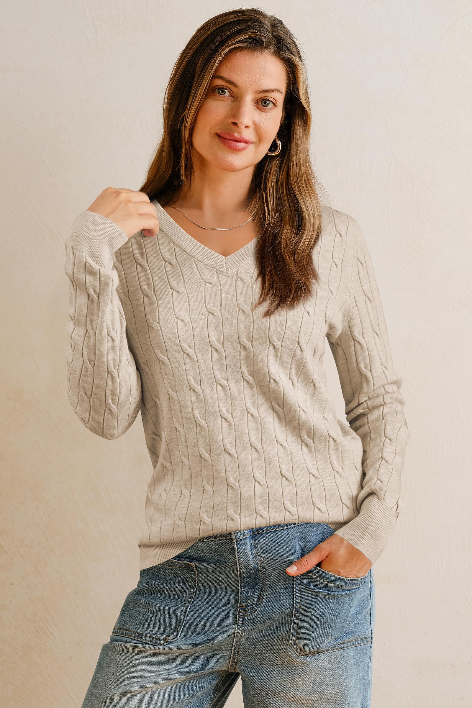 Arach&Cloz Strickpullover Damen Pullover aus Wollmischung Longpullover Stri günstig online kaufen
