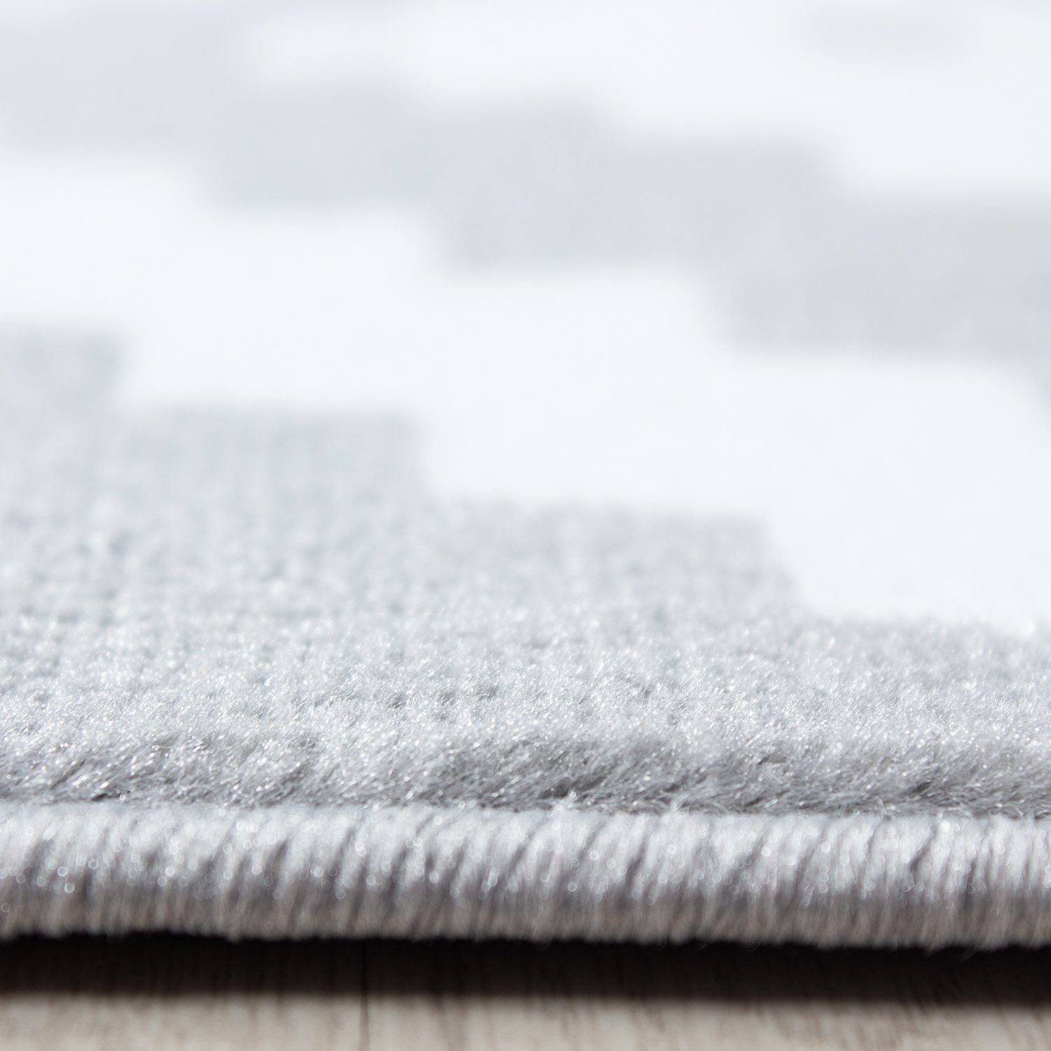 SIMPEX24 Kurzflor-Bettumrandung Geometrisch Design, Höhe 6 günstig online kaufen