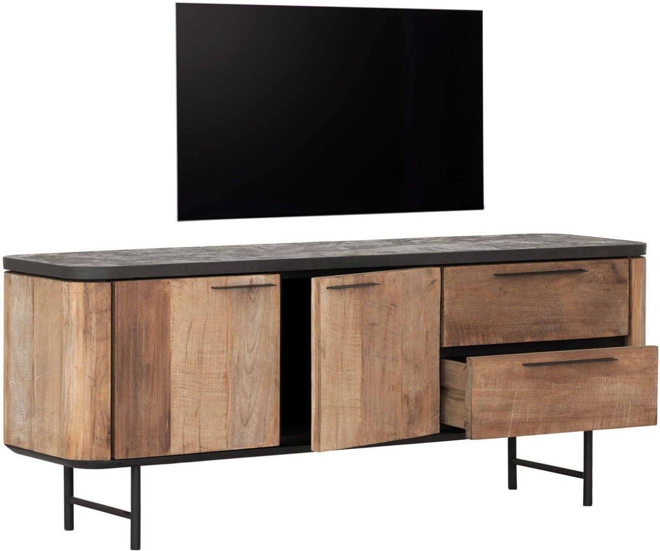 DTP TV-Board Soho aus recyceltem Teakholz, 150 cm