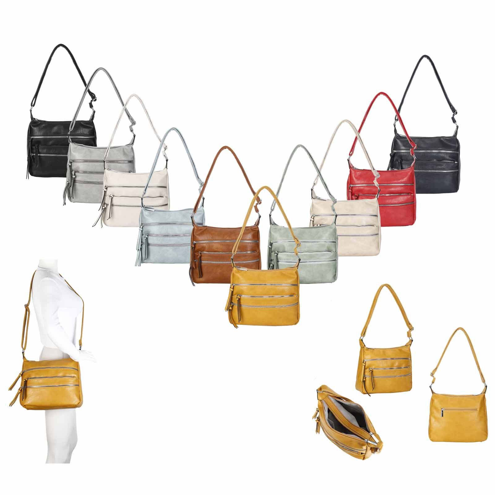 ITALYSHOP24 Schultertasche Damen Hand-Tasche XL Shopper günstig online kaufen