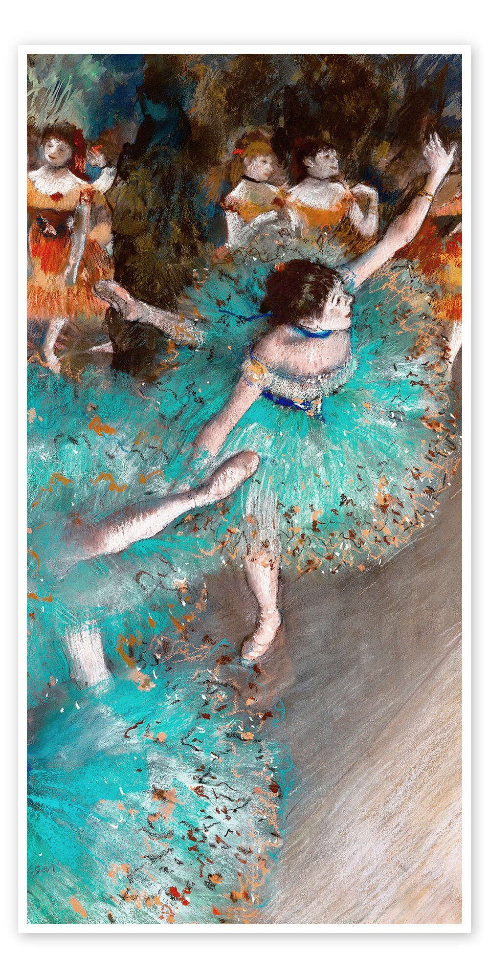 Posterlounge Poster Edgar Degas, Tänzerin in Grün, Malerei
