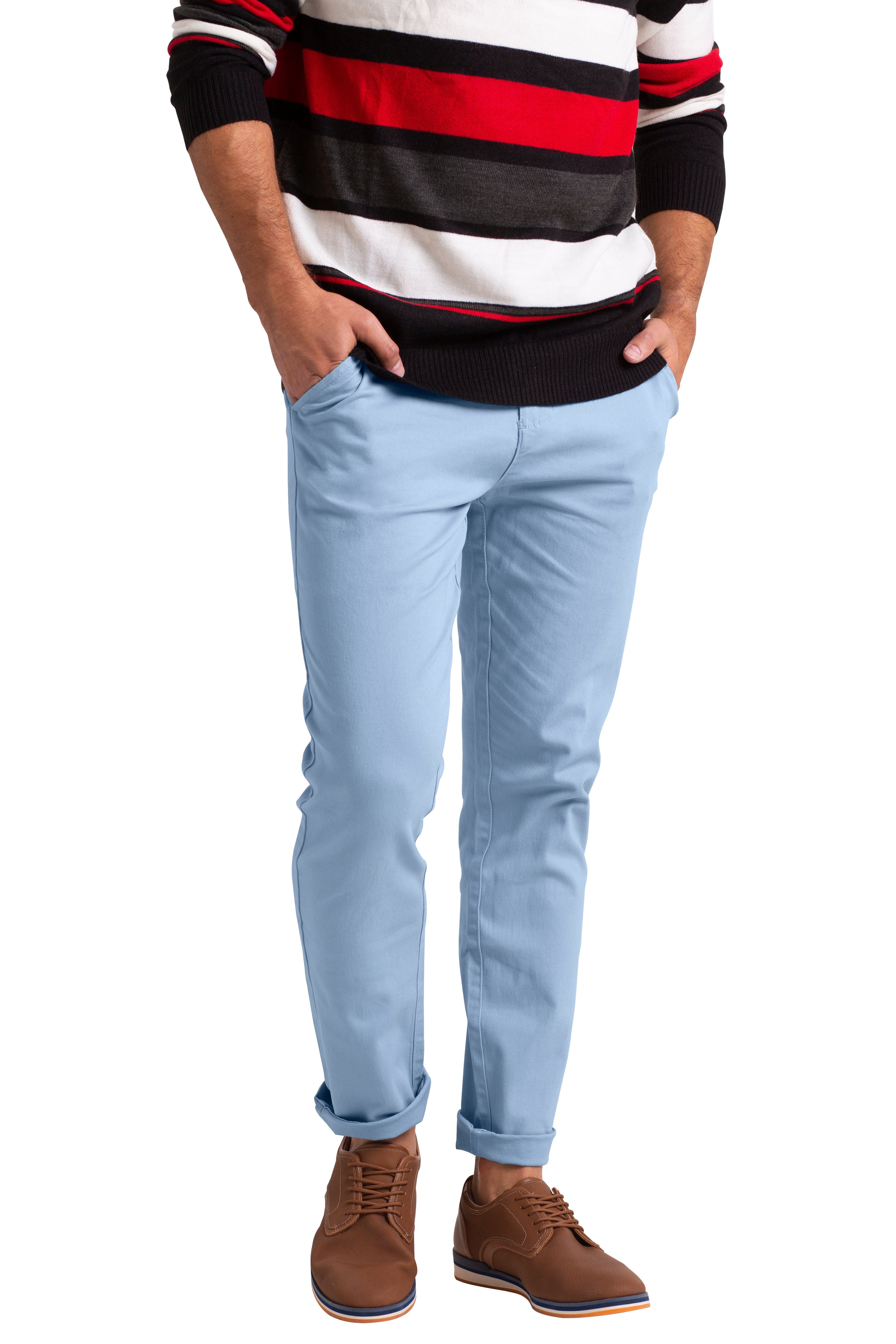 BlauerHafen Chinohose Slim-Fit-Chinos für Herren klassischer günstig online kaufen