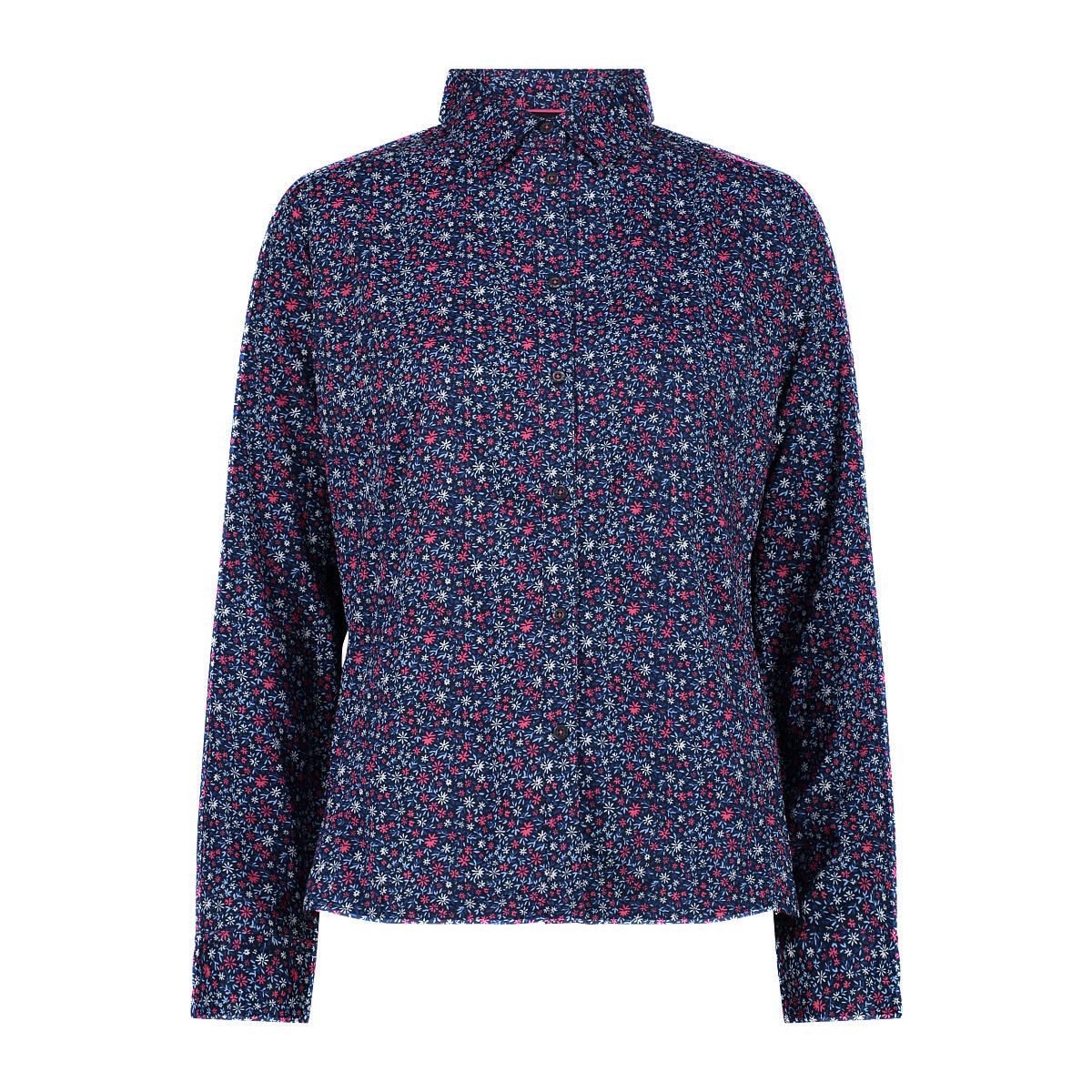 CMP Outdoorbluse Woman Shirt Long Sleeves Funktionale Langarmbluse mit geometrischem Muster, geruchshemmend und