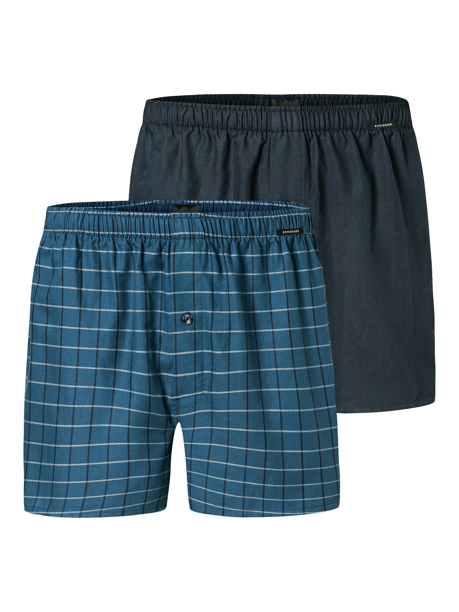 Schiesser Boxer Web (2-St) unterhose unterwäsche günstig online kaufen