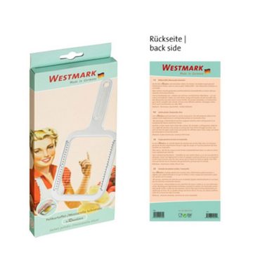 WESTMARK Küchenreibe Westmark, Pellkartoffel- und Mozzarella- Schneider Rondex, Edelstahl Aluminium, (1-St)