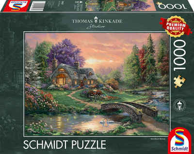 Schmidt Spiele Puzzle Thomas Kinkade Sweetheart Retreat 59937, 1000 Puzzleteile