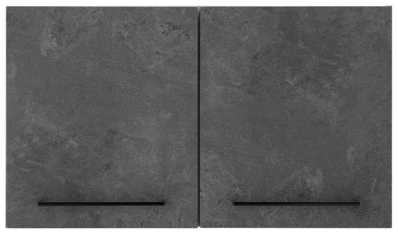 HELD MÖBEL Hängeschrank Tulsa 100 cm breit, 57 cm hoch, 2 Türen, schwarzer Metallgriff, MDF Front