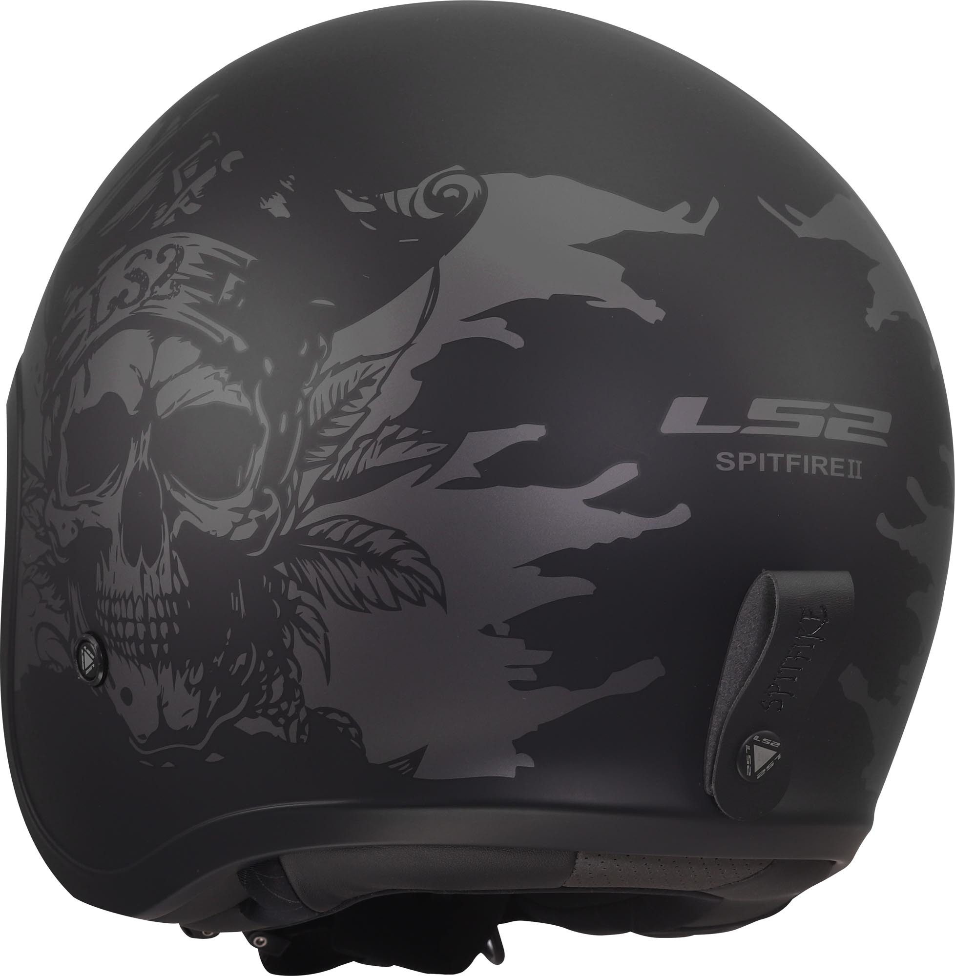 LS2 Motorradhelm OF599 Spitfire II Willy Jethelm, Atmungsaktiv, Ratschenverschluss, ECE 22.06
