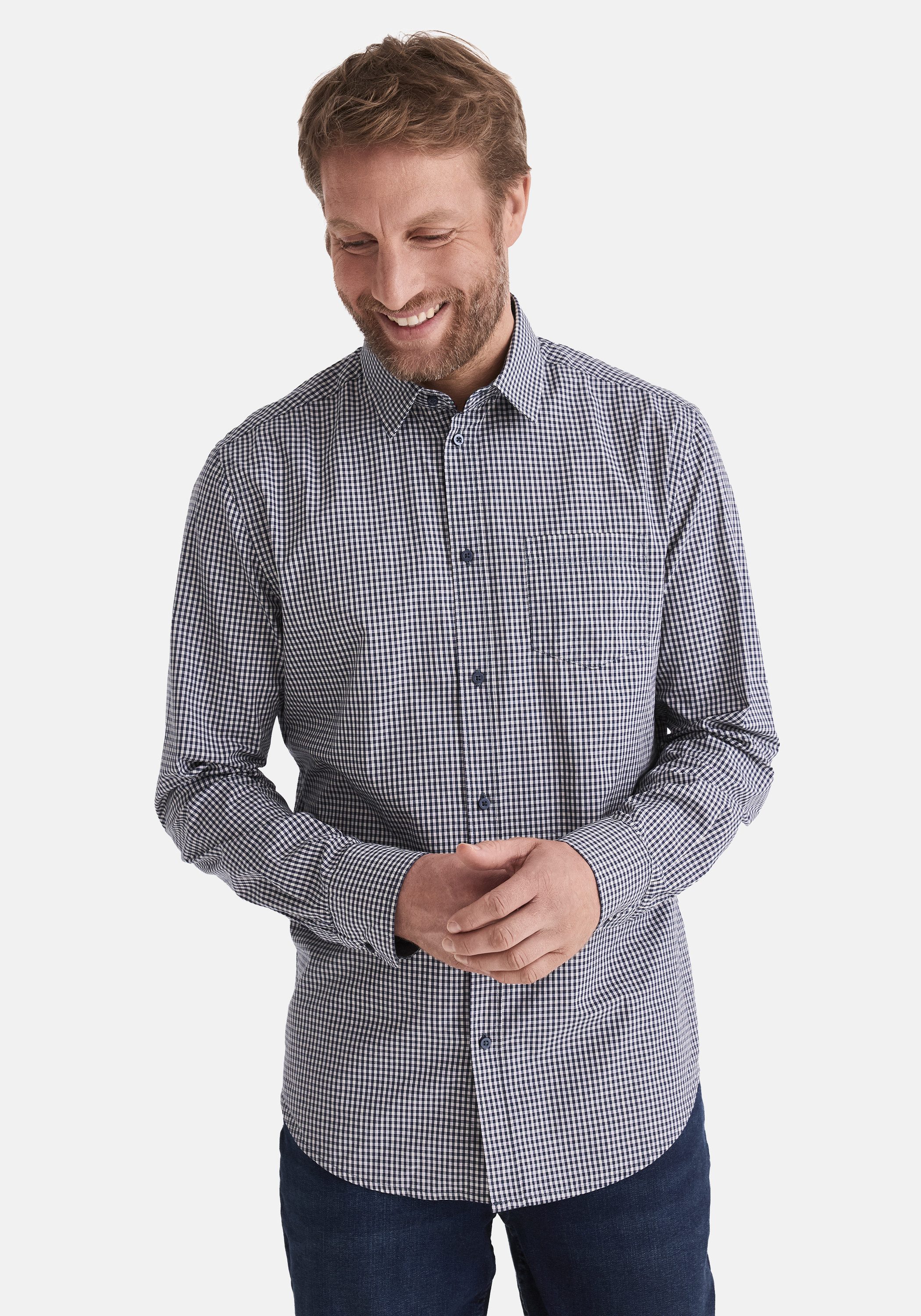 Stooker Men Flanellhemd HARLEY Hemd Langarm Regular Fit Langarm Hemd Regular Fit für Herren