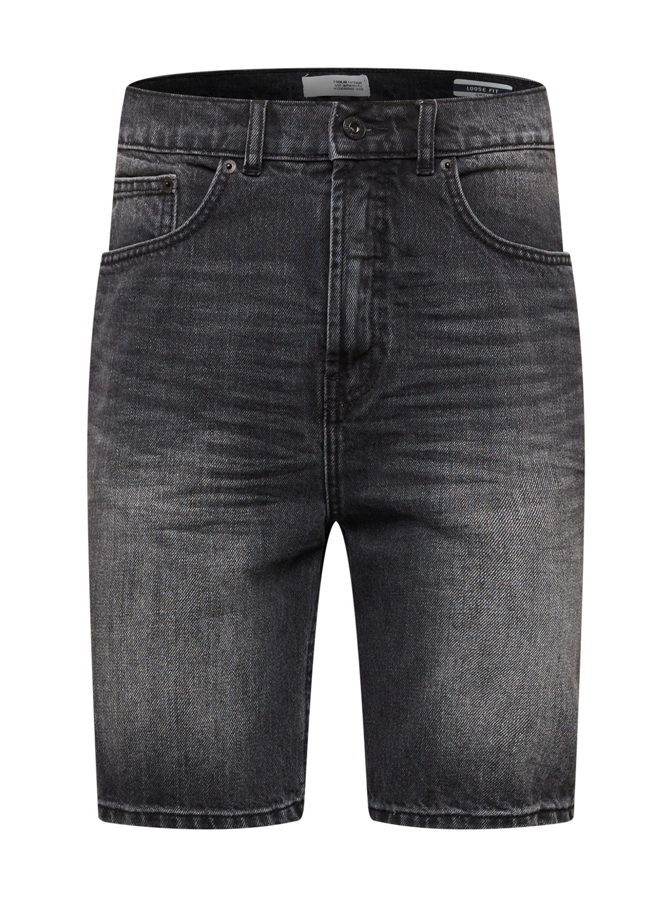 Herren Kurze Hosen  Solid Jeansshorts (1-tlg)