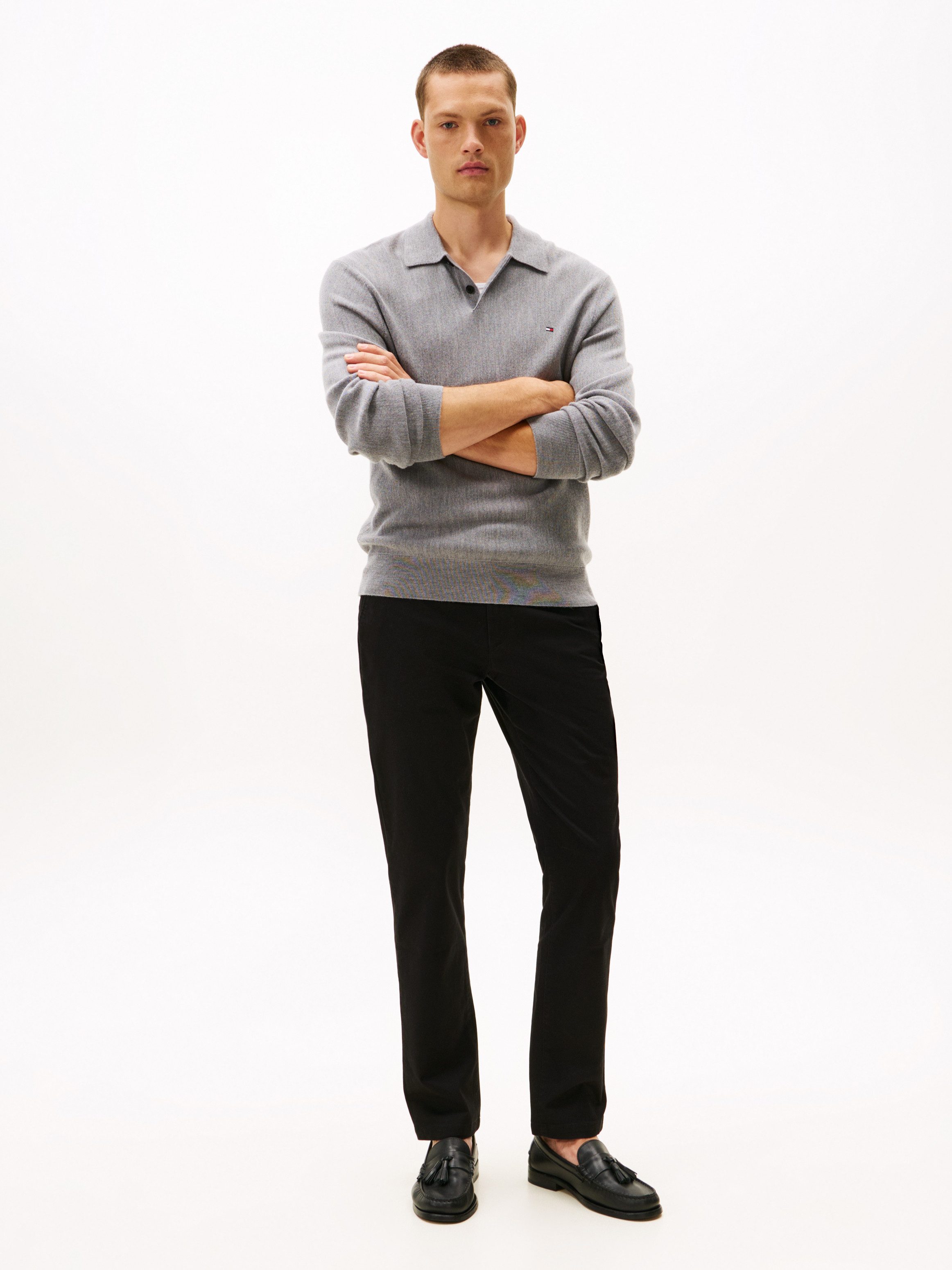 Tommy Hilfiger Chinohose CORE DENTON ESSENTIAL Straight Fit, Baumwolle mit Stretch