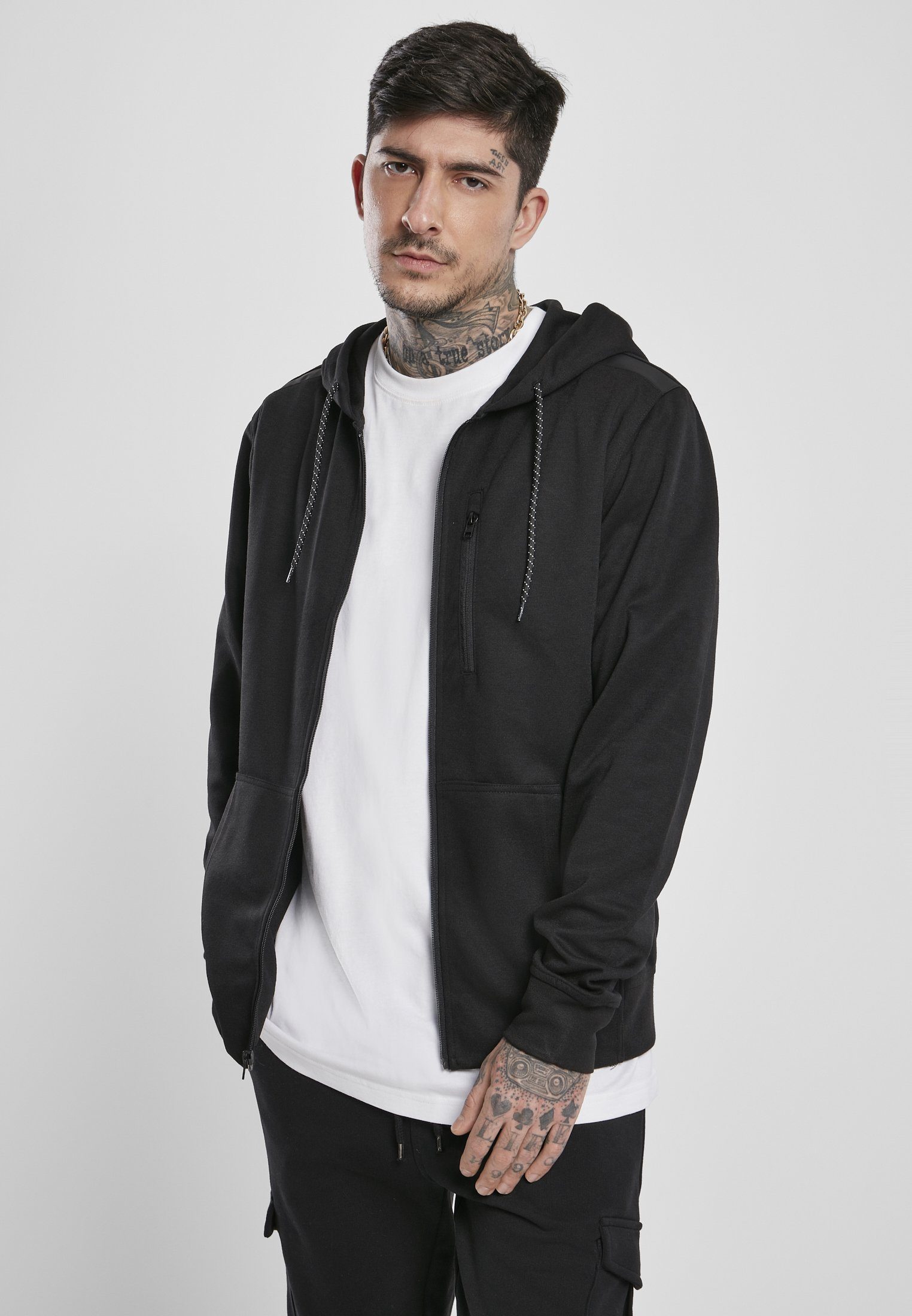 Southpole Sweatjacke Herren Taped Tech Fleece Full Zip Hoody (1-tlg)