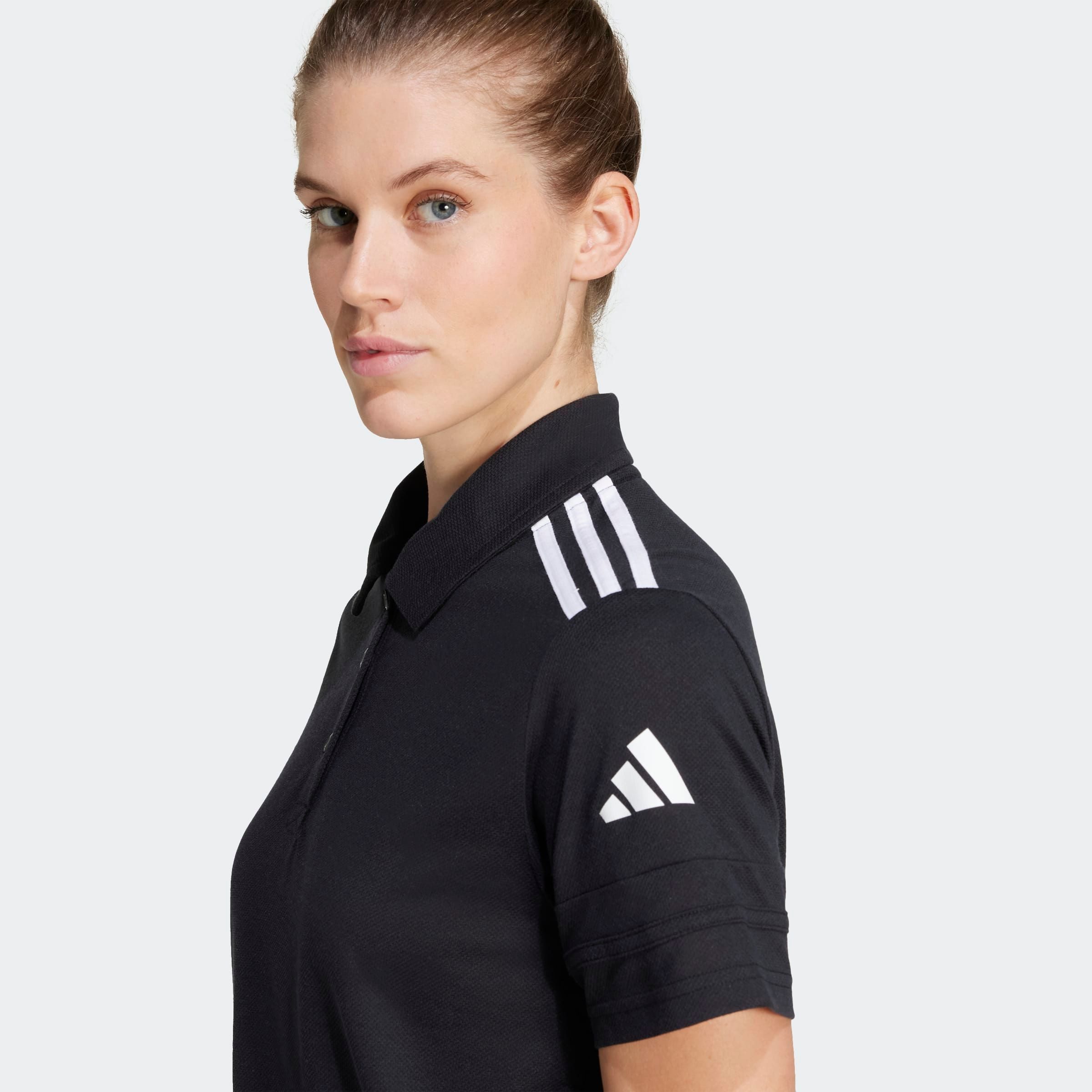 adidas Performance Poloshirt SQ25 C POLO W sportlicher Stil, mit Druckknopfverschluss