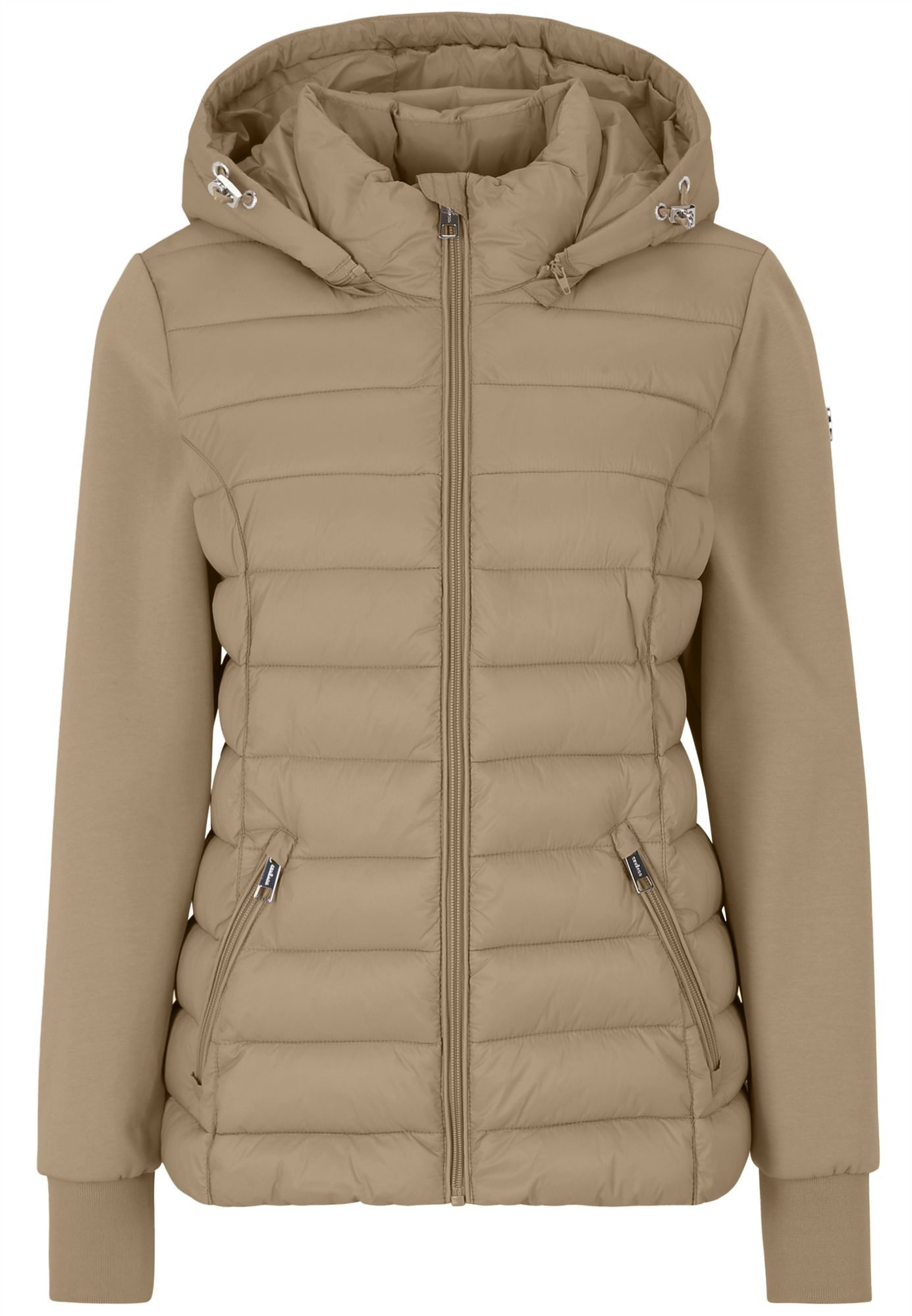 COVERED Hybridjacke Sophia3 L60366CO Kapuze abnehmbar, Reißverschlusstaschen, Kinnschutz, Windschutzblende