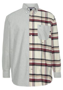 Tommy Hilfiger Langarmhemd GLOBAL STP CHECK BLOCKING SHIRT mit Tommy Hilfiger-Branding am Rücken